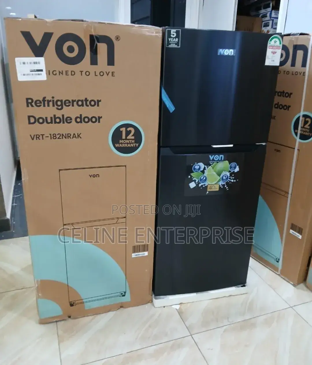 Von Fridge TMF VRT - 182NRAK 181litres ,Dark Inbox (No Frost)