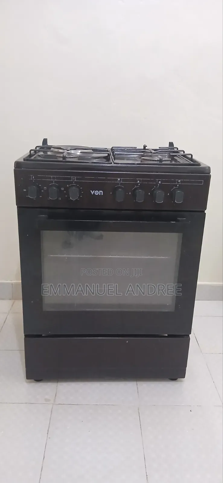 Von Cooker 60×60, Auto Ignition Glass Top Missing