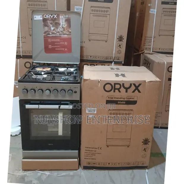 Mika ORYX 50x60 Standing Cooker – 3 Gas Burners + 1 Rapid Hot - thumbnail 2