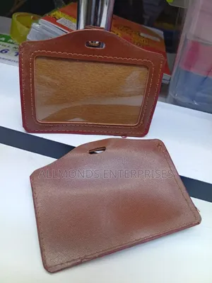 ID Size Leather Name Badge/Name Card Holder