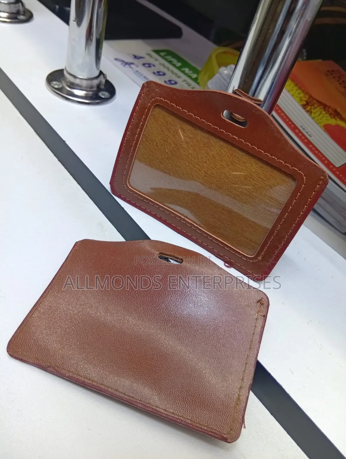ID Size Leather Name Badge/Name Card Holder