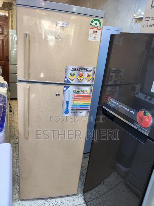 Rebune Brown Double Doors Fridge - main view
