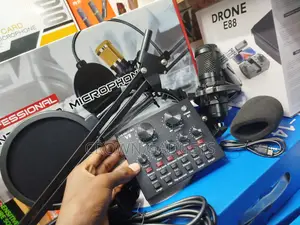 BM800 Studio Microphone V8 Audio Interface for Podcasting