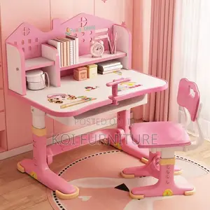 Home Desk; Kids Extendable Height Stand Desk Chair Set