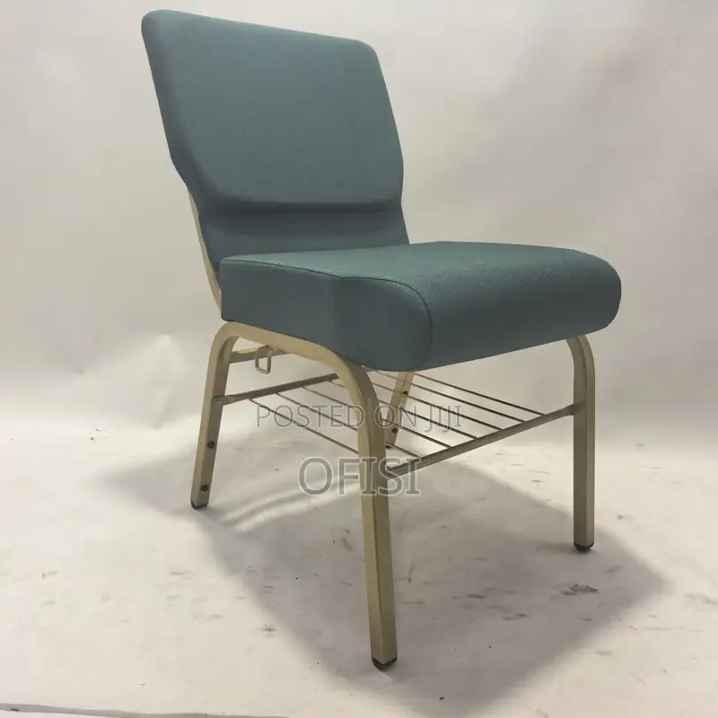 Office Chair; Fabric Stackable Church Chair