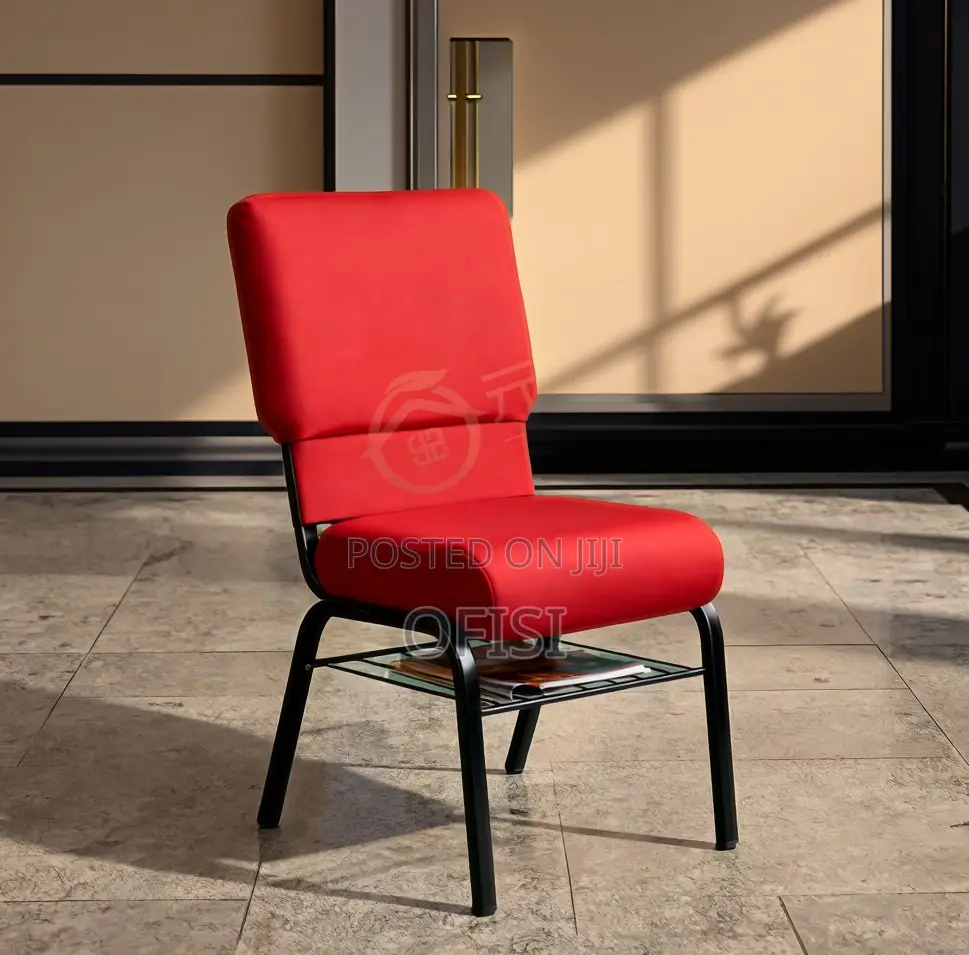Office Chair; Fabric Stackable Church Chair