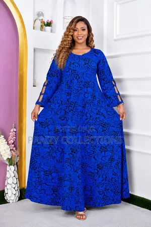 African Ankara Long Sleeved Free Dress