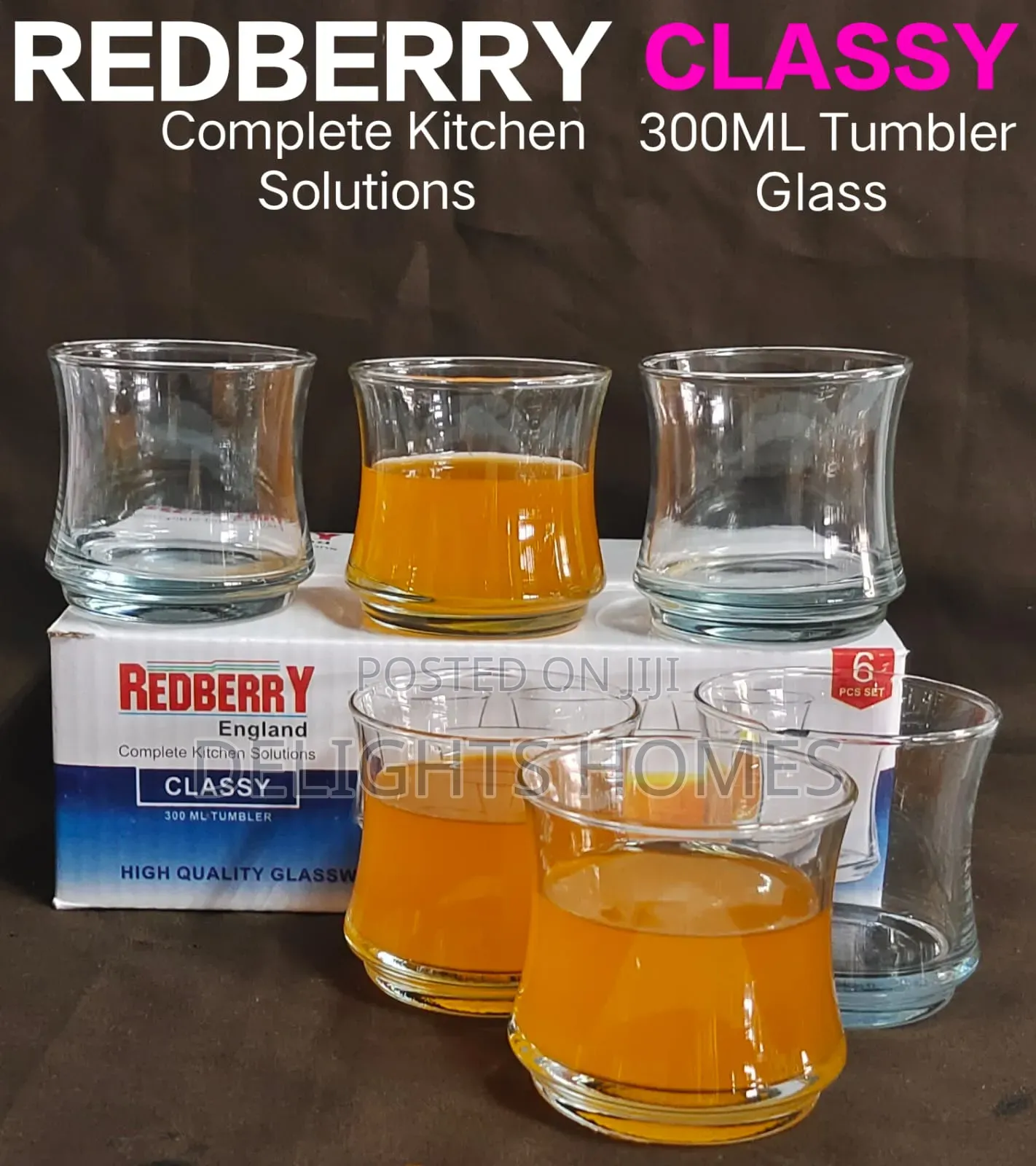 Redberry Classy Plain Glass
