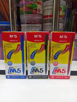 M G Semi Gel Ball Pen-0.5m Tip (Red/Blue/Black)