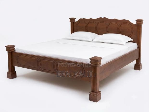6 by 6 African Teak/Mvule Bed - thumbnail 2