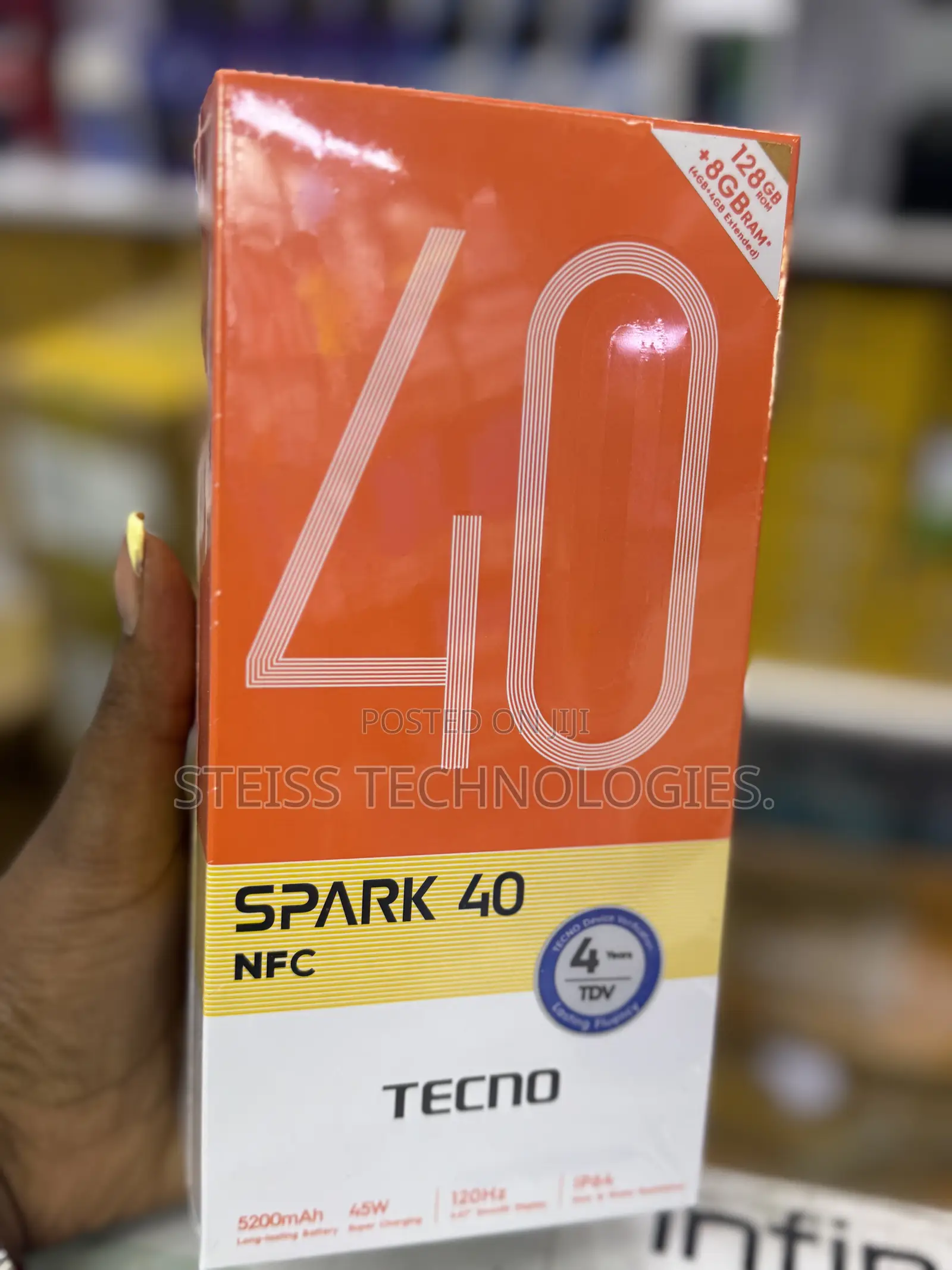 New Tecno Spark 40 128 GB Gray