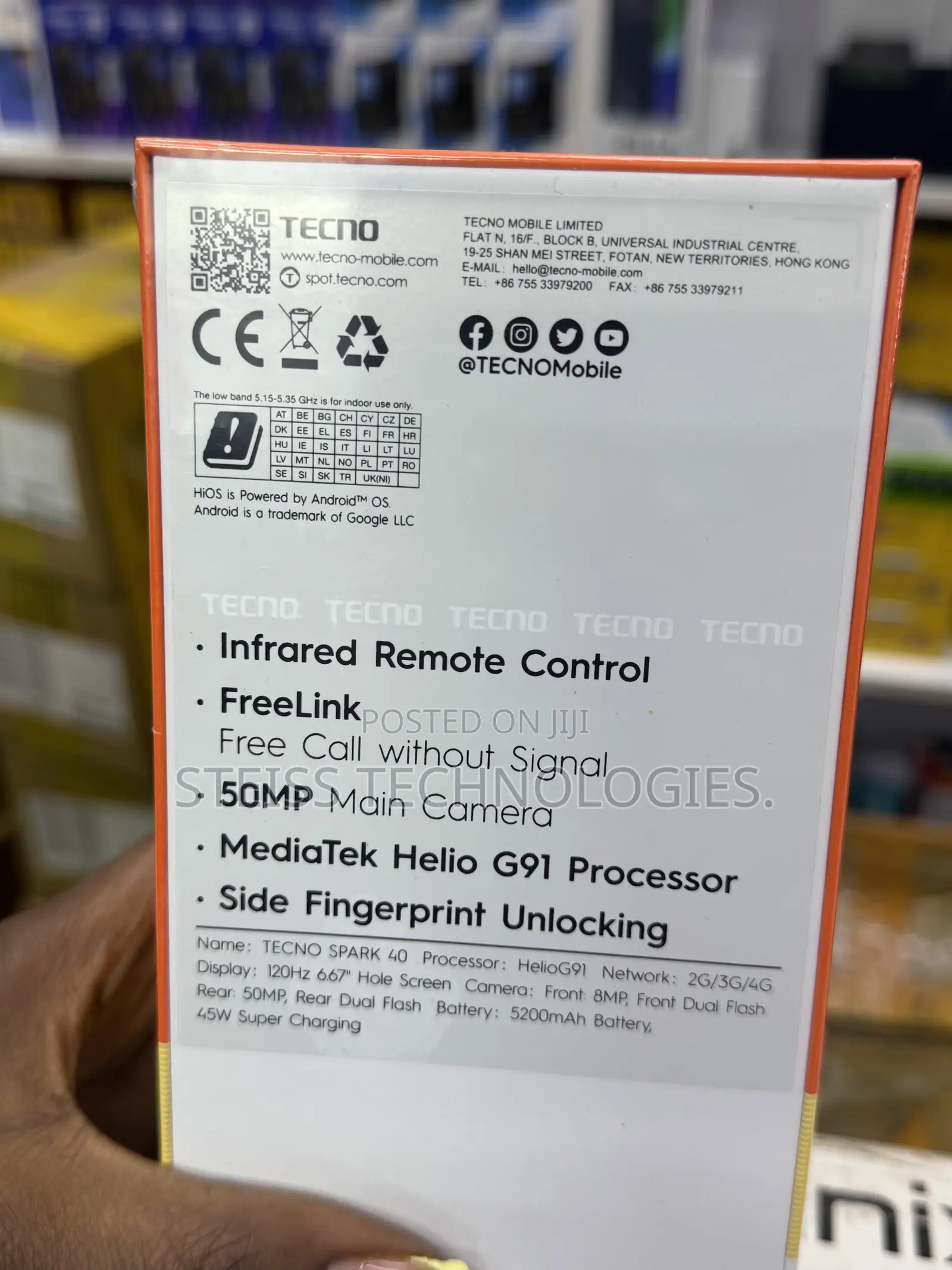 New Tecno Spark 40 128 GB Gray