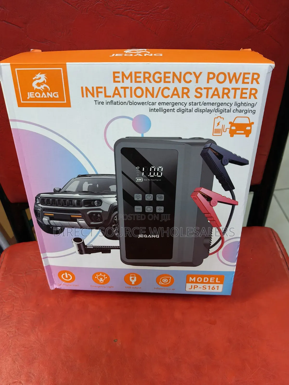 4-in-1 JP5161 Car Battery Jump Starter With LED Light