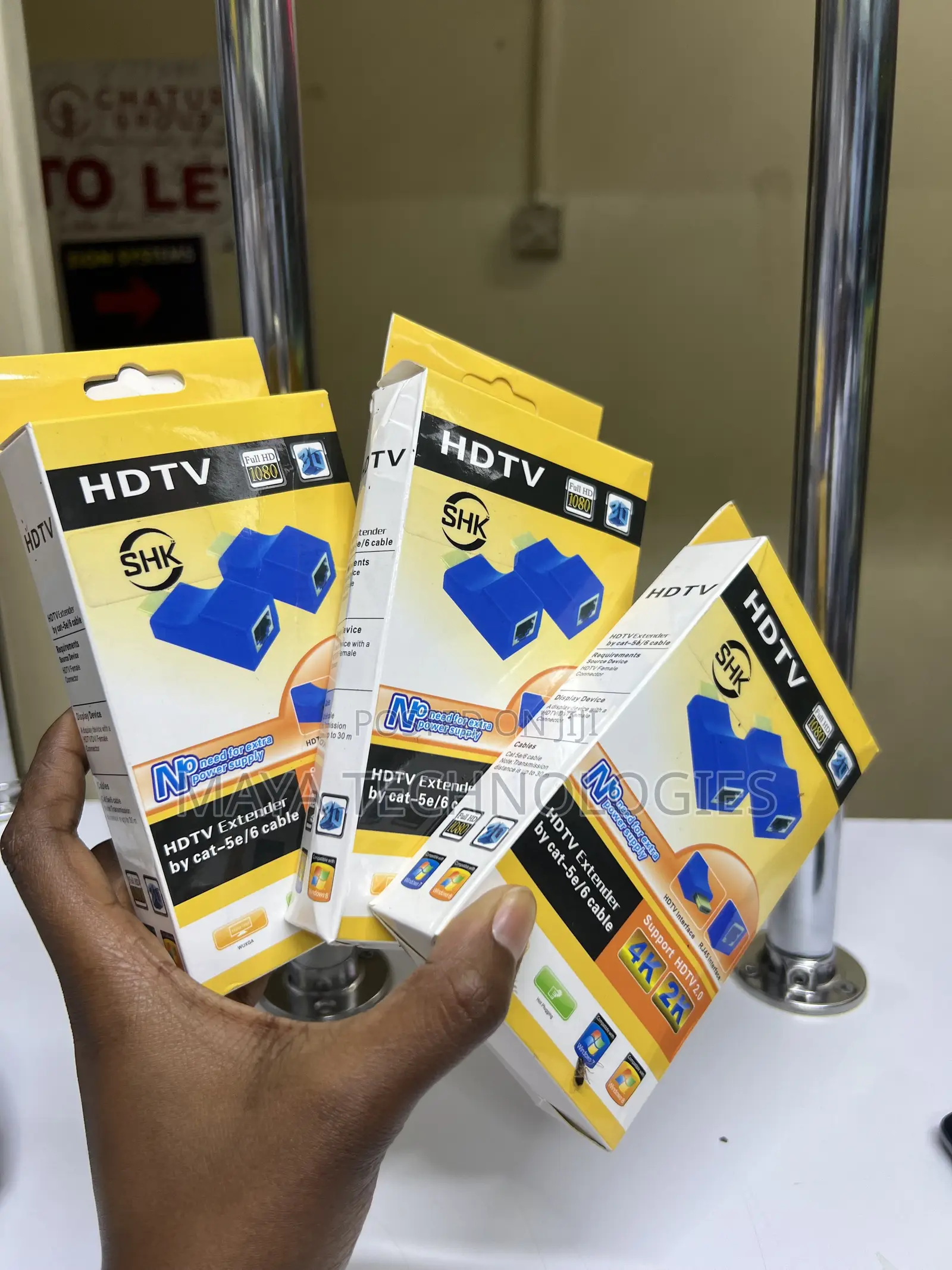 Hdmi Extender Transmitter Tx/Rx Hd 1080p Over Ethernet Cable 30m.