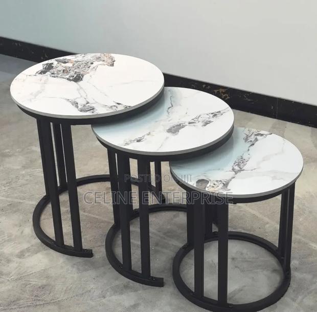 3 in 1 Executive Pure Marble Table - thumbnail 2