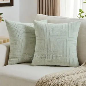 *Chenille Case With Elegant Luxury Jacquard Throw Pillow Covers