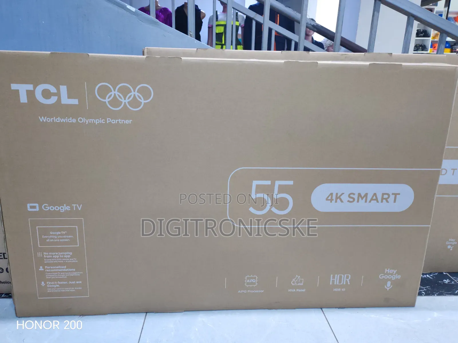 TCL 55" Smart V6d Google Frameless TV