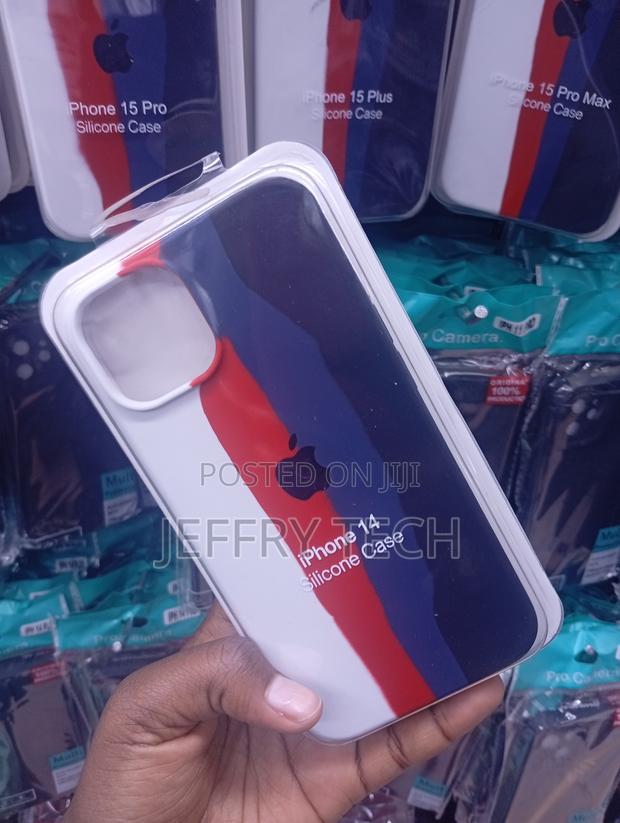 iPhone 14 Cover Featuring a Red, White, and Blue Design
