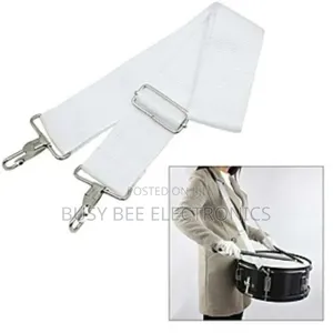 White Drum Strap/Belt With Free Drum Key