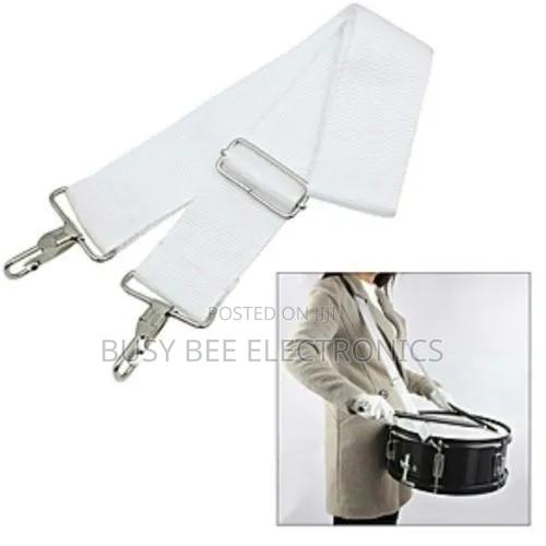 White Drum Strap/Belt With Free Drum Key - main view
