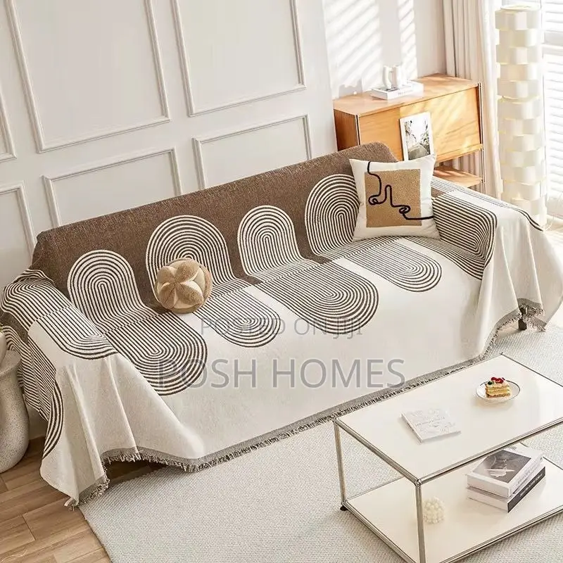 Big Fitting Reversible Chenille Cotton Sofa Blankets