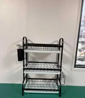 Executive Carbon Black Advanced 3-Layer Dish Rack