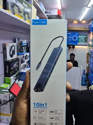 10-in-1 USB-C Hub With HDMI RJ45 USB 3.0 PD Charging