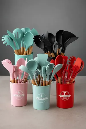 Silicon Cooking Unique Spoons 11pcs