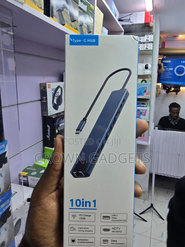 USB-C 10-in-1 Docking Station for Laptop MacBook Tablet - main view
