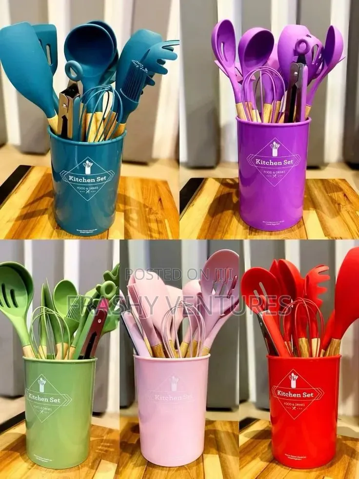 11 PCS Silicone Spoon All Colours