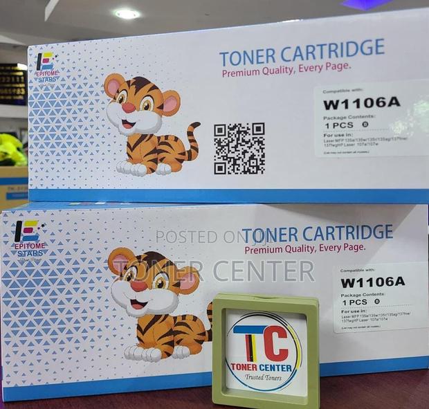 High-Resolution HP 106A Original Toner Cartridge (W1106A)