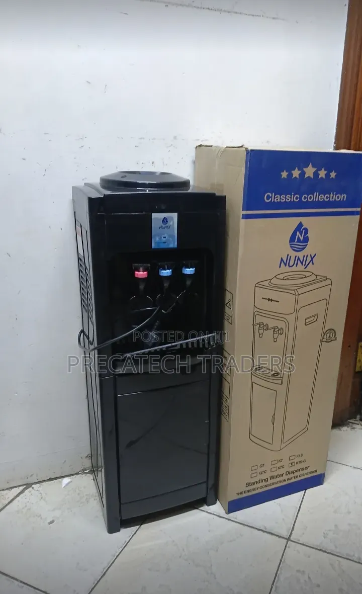 Nunix 3 Tap Water Dispenser With Storage Cabinet