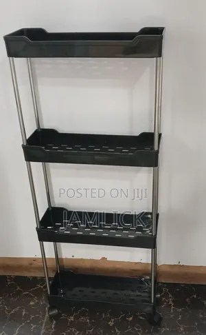 4-Tier Multipurpose Storage Rack With Wheels – Av