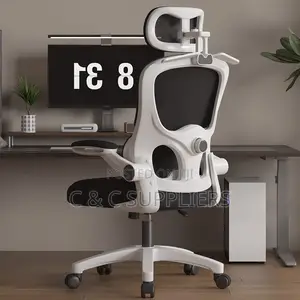 Office High Back Staff Chair With Flip Armrest