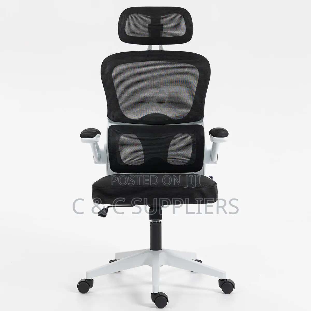 Office High Back Staff Chair With Flip Armrest