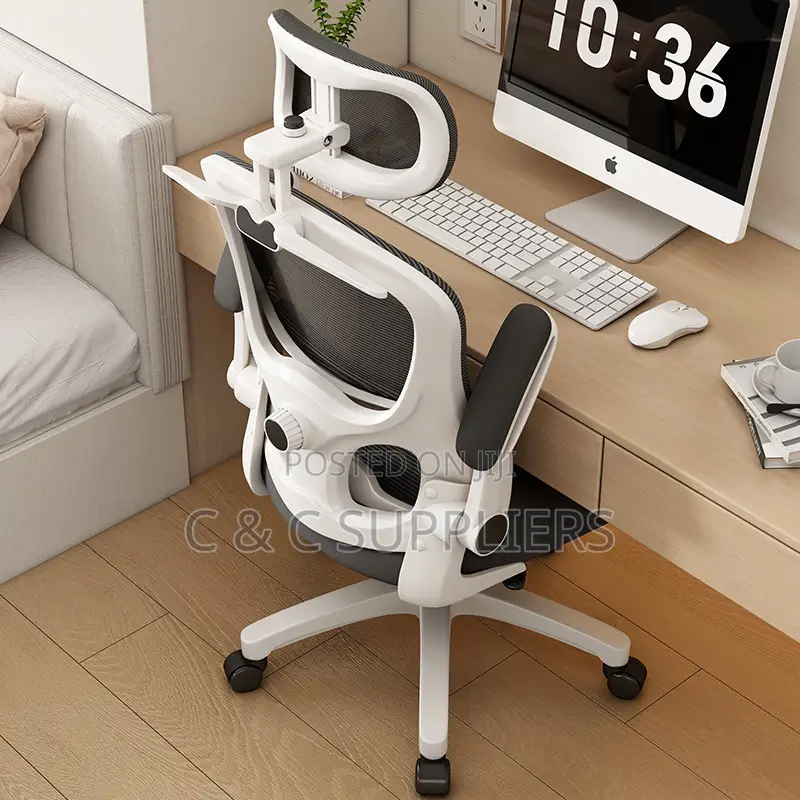 Office High Back Staff Chair With Flip Armrest