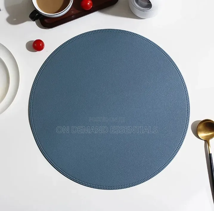 High Quality Round Leather Table Mats
