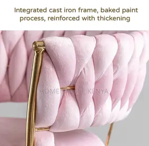 Bar Stool: Pink High Rotating Island Chair