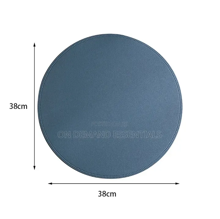 High Quality Round Leather Table Mats