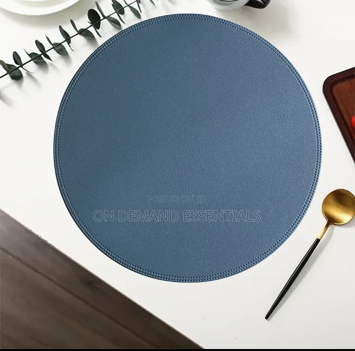 High Quality Round Leather Table Mats