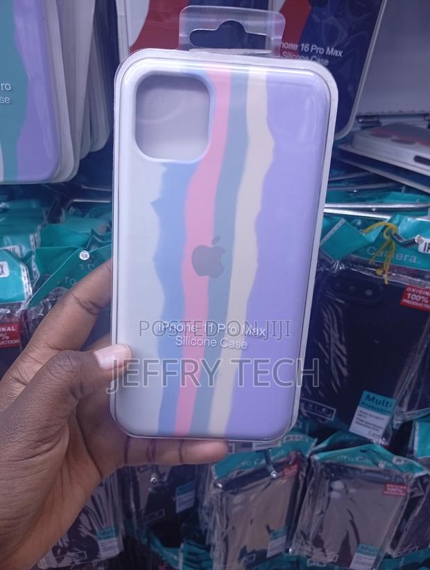 iPhone 11 Pro Max Pastel-Colored Vertical Wavy Stripes Case - main view
