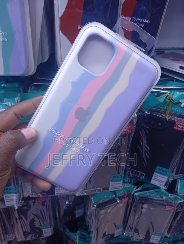 iPhone 11 Pro Max Pastel-Colored Vertical Wavy Stripes Case - thumbnail 2