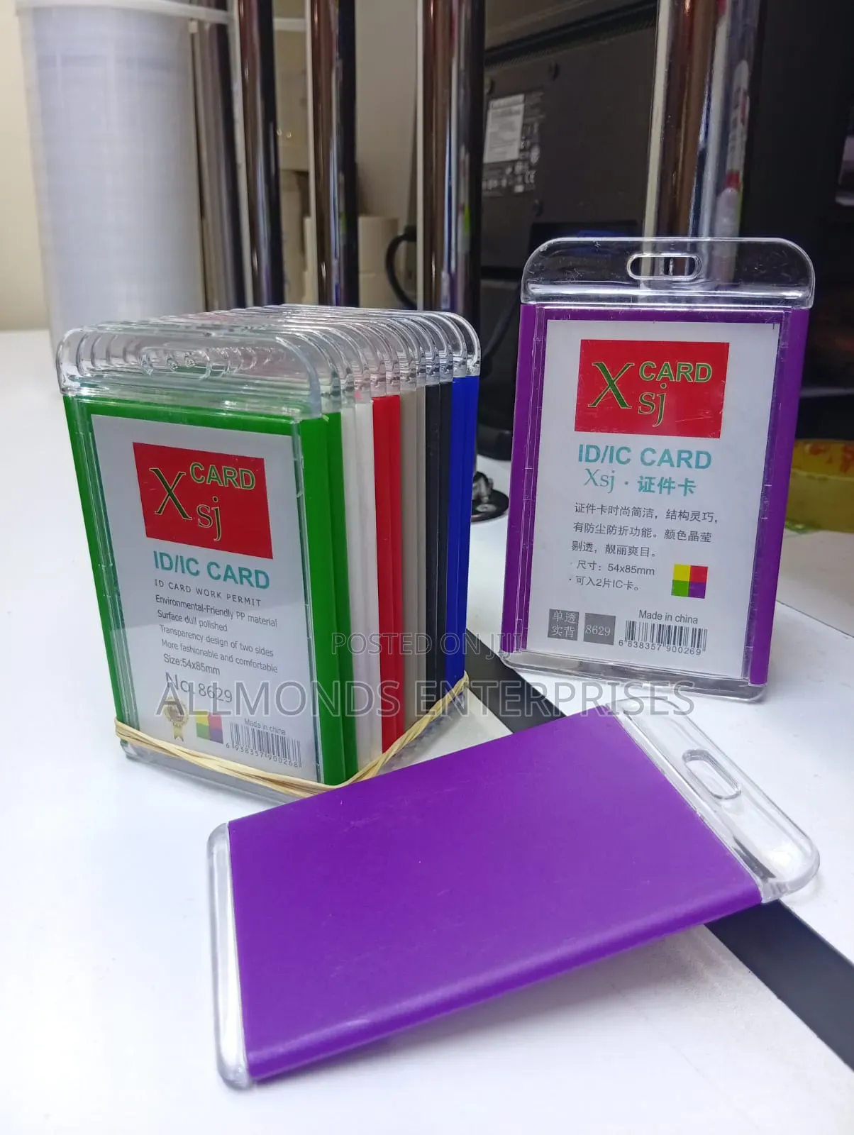 High Quality ID Size Portrait One Sided Card Holder/Name Badge