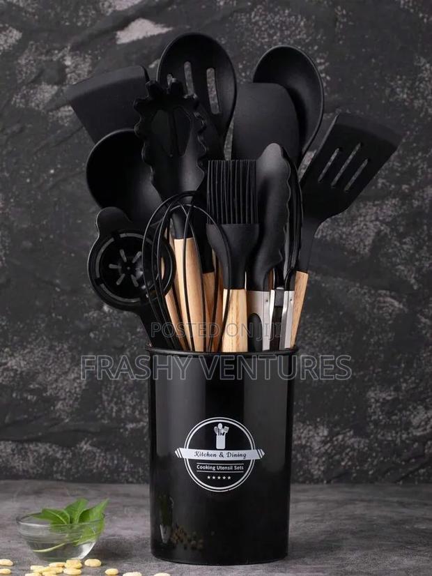 11pcs Nonstick Silicon Serving Spoons Different Colours