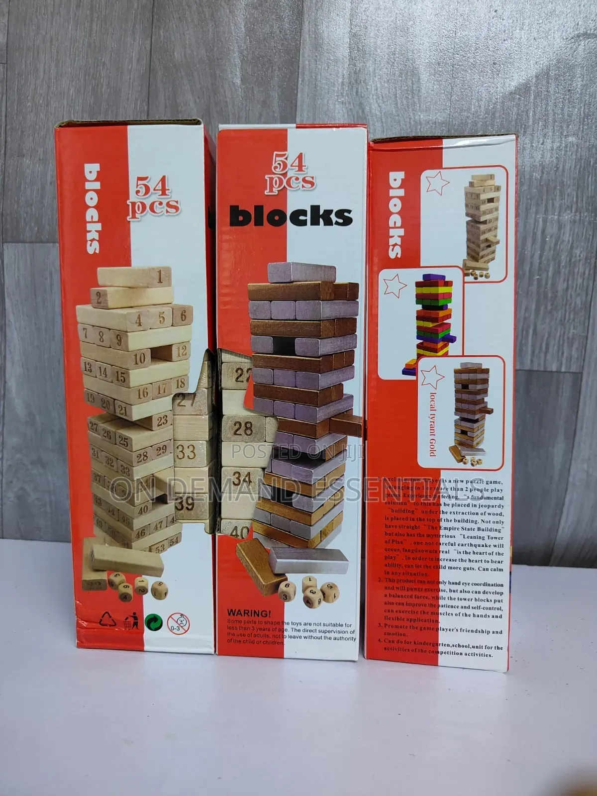 54pcs Jenga Blocks