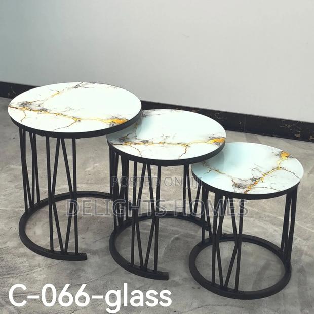 3 in 1 Executive Table (Glass Effect)-Hl - thumbnail 3
