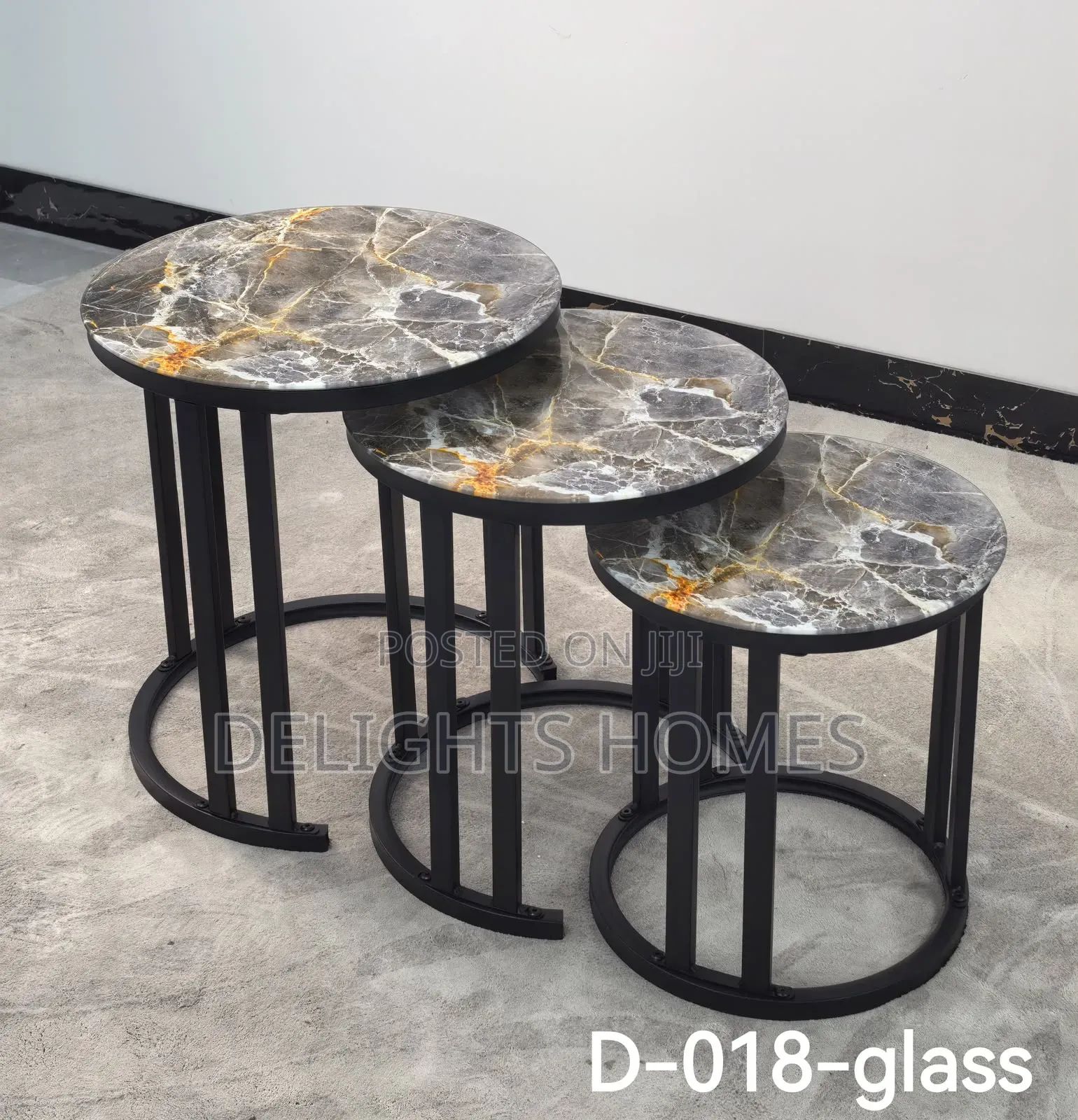 3 in 1 Executive Table (Glass Effect)-Hl