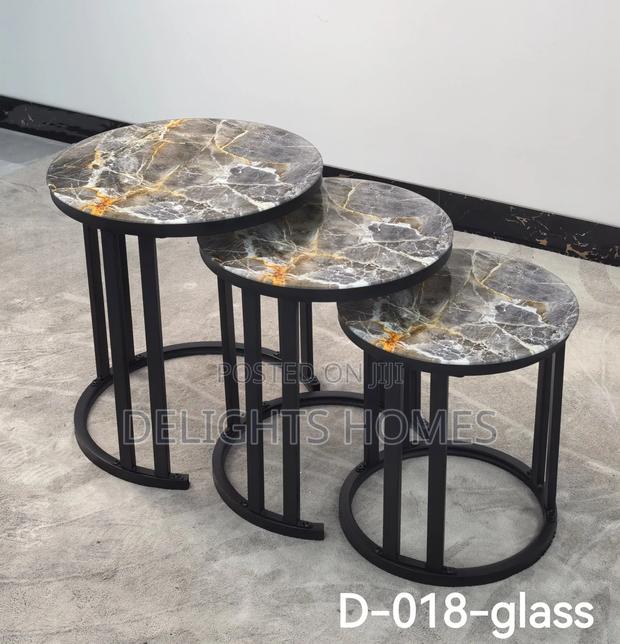 3 in 1 Executive Table (Glass Effect)-Hl - thumbnail 4