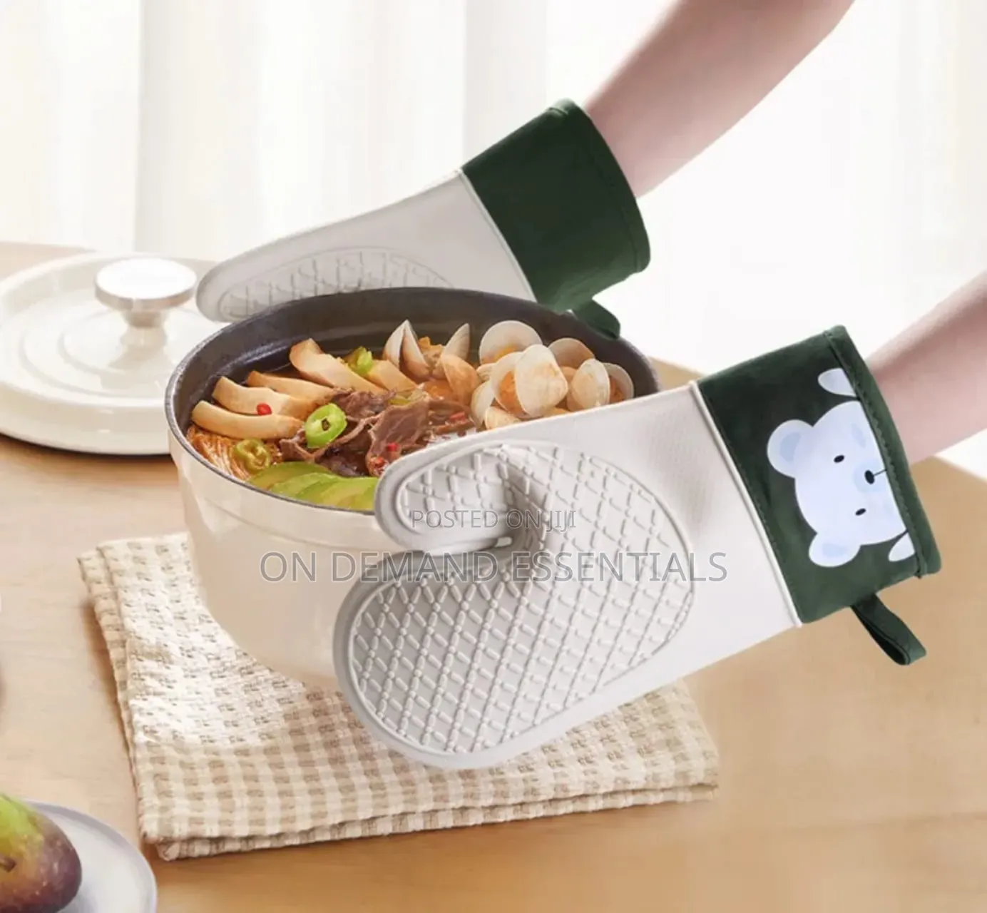 1pc High Quality Silicone Insulated Oven Gloves