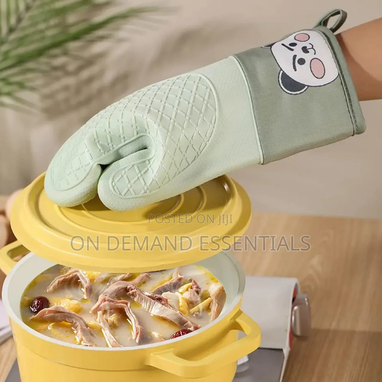 1pc High Quality Silicone Insulated Oven Gloves